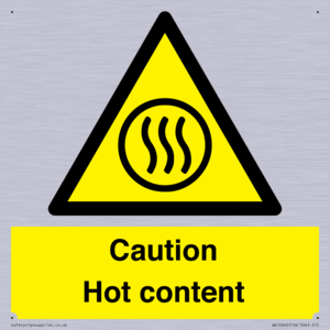 Caution Hot content